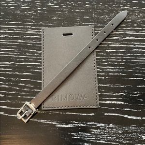 Brand New Black Leather Rimowa Luggage Tag